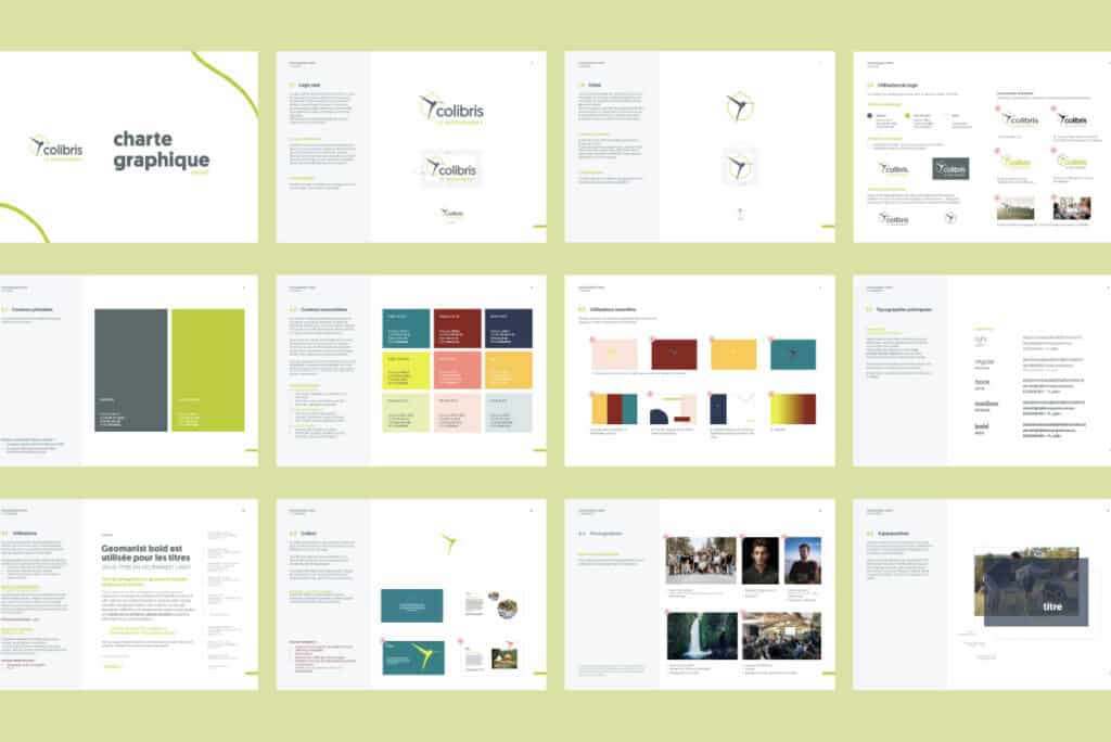 Accompagnement identité graphique - Le Mouvement Colibris
